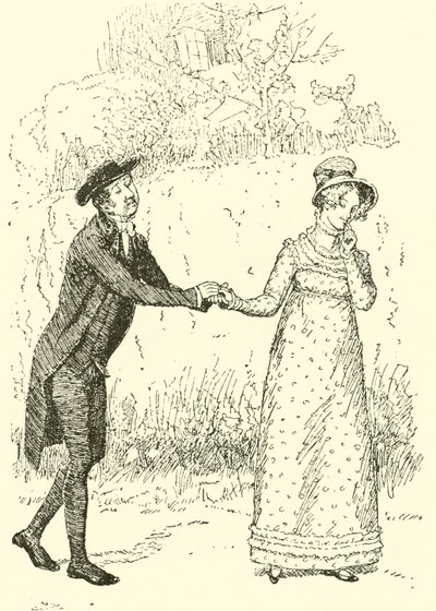 The Reverend Mr Collins Makes Love by Hugh Thomson